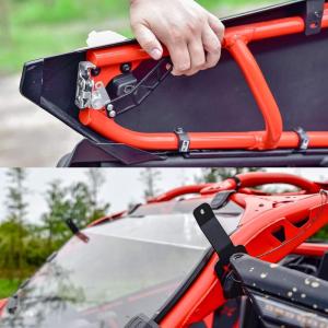 imageSAUTVS Metal Door Handles ampamp Rotatable 50quot Light Bar Brackets for CanAm Maverick X3