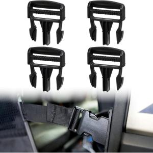 imageSAUTVS Plastic Door Net Buckle Clip for Polaris Ranger 1000 XP Black Door side safety Net Fastener for Polaris Ranger Crew 900 1000 XP 20162020 Accessories 4PCS Replace 5452505