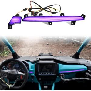 imageSAUTVS Purple LED Dash Light Assembly for Polaris RZR PRO XPRS 2025 Accessories IP67 Waterproof ABS Material Replace OEM 2418039 2418040