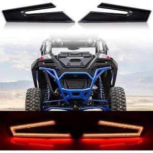 imageSAUTVS RZR PRO LED Tail Lights 2025 Smoked Black LED Taillights Rear Lamps for Polaris RZR PRO XP XP4 20202025 RZR PRO S S4RZR PRO RRZR TURBO R R4 20222025One Pair Replace 2415177 2415178
