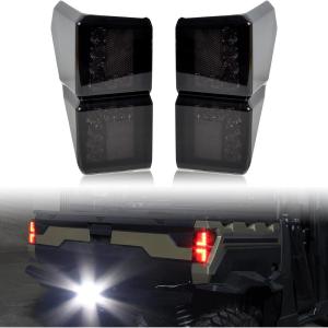 imageSAUTVS Ranger XP 1000 Taillights 1825 Smoked Black LED Tail Lights Rear Brake Stop Lamps for Polaris Ranger 1000 XPCREW 20182025 Accessories 2PCS 2413766
