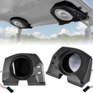 imageSAUTVS Rear Roof Speakers Pods Enclosures Holders with Brackets for Polaris General 10004 1000XP 1000XP4 1000 20202025 Accessories Support 65quot Speakers One Pair Replace 2637784 2637785
