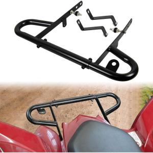 imageSAUTVS Rear Wide Grab Bar Bumper Assembly Kit for Yamaha Raptor 700 20062024 Black Aluminum Rear Bumper Compatible with Yamaha Raptor 700  700R 20062024 Accessories