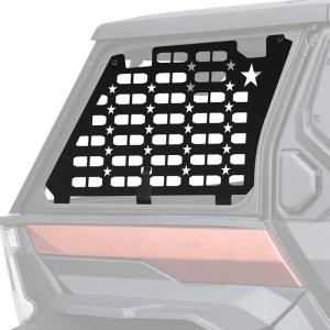 imageSAUTVS Rear Window Molle Panels for Polaris XPEDITION ADV ADV5 2024 Aluminum Molle Panels of Rear Side Windows for Polaris XPEDITION ADV ADV5 2024 Accessories One Pair