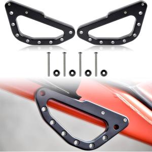 imageSAUTVS Roll Bar Grab Handles for CanAm Maverick X3 XDS XRS XMR XRC Turbo RR 20172025 X3 Heavy Duty Billet Aluminum Roll Cage Handles Accessories