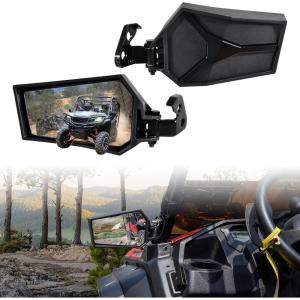 imageSAUTVS Side Mirrors for Honda Pioneer 1000 20162025 Adjustable Rearview Mirrors Folding Clear Rear View Side Mirrors for Honda Pioneer 1000 20162025 Accessories 2PCS Replace OEM 0SV05HL4202