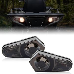 imageSAUTVS Smoked Black Tail Lights Housing for SportsmanRZRACE Rear Brake Stop Lamp Lenses for Polaris Sportsman 450 570 850  RZRACE 20052025 Accessories 2PCS Replace 2411153 ampamp 2411154