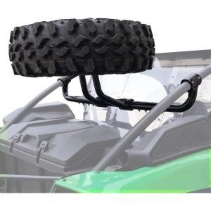 imageSAUTVS Spare Tire Carrier Holder for Teryx KRX 1000 Fits Up to 37quot Tire Steel Powder Coated Heavy Duty Spare Tire Mount Holder for Kawasaki Teryx KRX 1000 20202025 Accessories