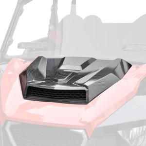 imageSAUTVS Sport Hood Scoop for Polaris General 1000 EPS 20162018 Carbon Fiber Pattern Turbo Hood Scoop Front Vented Cover with Grille Kit for Polaris General 10004 1000 EPS 2016 2017 2018 Accessories