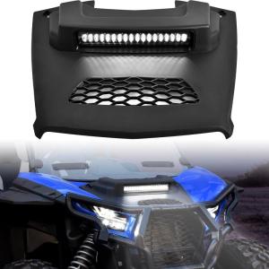 imageSAUTVS Sport Hood Scoop with LED Spotlight for Kawasaki Teryx KRX 1000 Hood Scoop with LED Auxiliary Light Kit for Kawasaki Teryx KRX KRX4 1000 20202025 Accessories