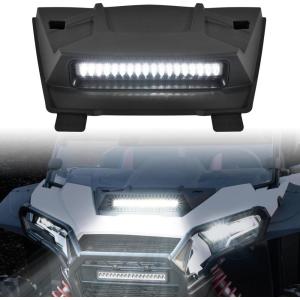 imageSAUTVS Sport Hood Scoop with LED Spotlight for Polaris RZR XP 1000 XP4 1000 2024 2025 Hood Scoop with LED Auxiliary Light Kit for Polaris RZR XP 1000 XP 4 1000 2024 2025 Accessories