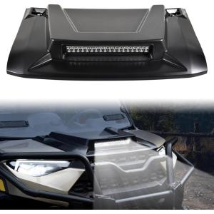 imageSAUTVS Sport Hood Scoop with LED Spotlight for Ranger XP 1000Crew XP 1000 1824 Hood Scoop with LED Auxiliary Light Kit for Polaris Ranger XP 1000 Ranger 1000 XP Crew 20182024 Accessories