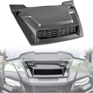 imageSAUTVS Sport Hood Scoop with Mesh for Honda Pioneer 700 2P 4P 20142025 Carbon Fiber Pattern Hood Scoop with Grille Kit Front Hood Cover for Honda Pioneer 7002 7004 20142025 Accessories