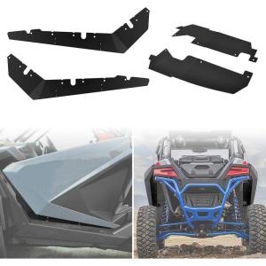 imageSAUTVS Steel Lower Door Trim Panel and Rear Wheel Well Block Offs for RZR PRO XP Lower Door Valance Trim and Rear Splash Guard Fender Flare Mudguard for Polaris RZR PRO XP 20202023 2024 Accessories