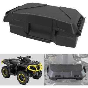 imageSAUTVS Storage Cargo Box for Can Am Outlander 2 GAL Front Rear Bin Back Seat Rack Box for CanAm Outlander L MAX 6X6 Accessories Replace 708200408 Quick Installation