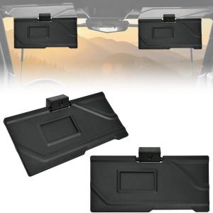 imageSAUTVS Sun Visors for Polaris Ranger XD 1500 PremiumNorthstar 2024 2025 Accessories PP AntiGlare Visor Extension Sun Shield Blockers with Adjustable Angle Replace OEM 2890571 2PCS