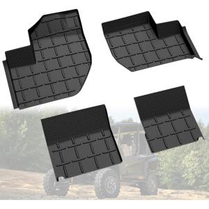 imageSAUTVS TPE AntiSlip Floor Mats Front Row Floor Liners for Yamaha Wolverine RMAX4 1000 20212025 Wolverine X4 850 20182020 Accessories All Weather Protection Slush Mats4PCS