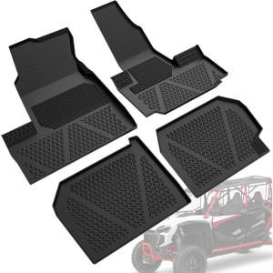 imageSAUTVS TPE Floor Mats for Honda Talon 1000X4 2224 Front and Rear Row Floor Liners All Weather Protection Slush Mats for Honda Talon 1000X4 1000R4 1000XS4 20222024 Accessories 4PCS