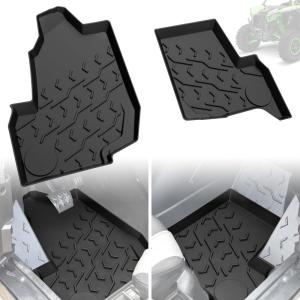 imageSAUTVS TPE Floor Mats for Kawasaki Teryx KRX 1000 Front Row Floor Liners All Weather Protection Slush Mats for Kawasaki Teryx KRX KRX4 1000 20202025 Accessories 2PCS