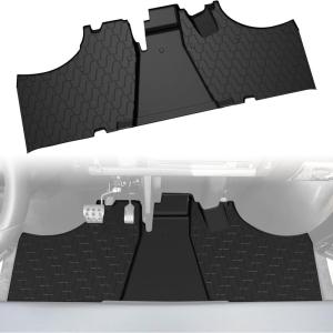 imageSAUTVS TPE Front Floor Mat for Kawasaki Mule Pro FXT FX DX DXT FXR 20152025 Accessories Rubber Front Row Floor Liners Slush Mat Replace KAF080033 All Weather Protection