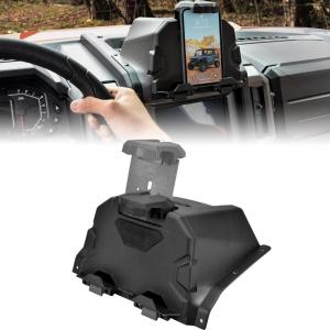 imageSAUTVS Tablet Mount Phone Holder with Storage Box for Polaris Xpedition XPXP 5ADVADV 5 2024 2025 Accessories Electronic Device GPS Phone Mount Tablet Holder with Storage Bin