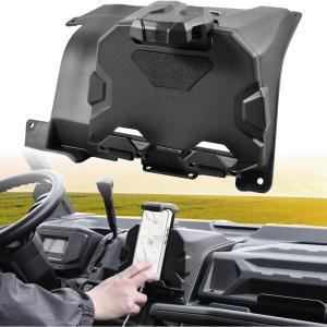 imageSAUTVS Tablet Phone Device Holder for Can Am Defender Electronic Device GPS Mount Phone Tablet Holder with Extra Storage Box for CanAm Defender HD9 MAX 20222025 Accessories