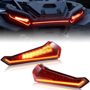 imageSAUTVS Tail Lights for Polaris RZR XP 1000 2024 Red LED Taillights Rear Lamps for Polaris RZR XP 1000 XP 4 1000 2024 Ultimate Sport Premium Accessories 2PCS Replace 2415182 2415183