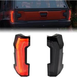 imageSAUTVS Tail Lights for Polaris Xpedition XPXP 5ADVADV 5 2024 Accessories Smoked Black LED Taillights Rear Brake Stop Lamps One Pair Replace 24166282416629