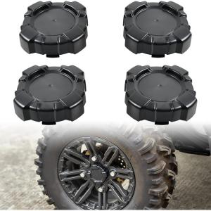 imageSAUTVS Tire Wheel Hub Caps for Polaris General 1000 Black Rim Center Cover Wheel Center Cap for Polaris General 10004 20162021 Accessories 4PCS Replace 1522498