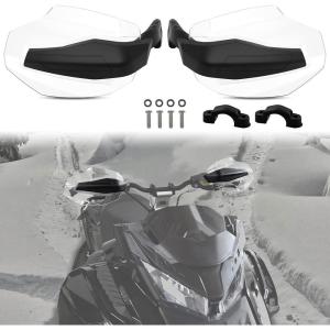 imageSAUTVS Transparent Handguards Protector Wind Deflector for SkiDoo REV Gen5  Gen4  XSXMXPXRXU Models Plastic Hand Guards Handlebar Air Deflectors 2PCS Replace 860200789