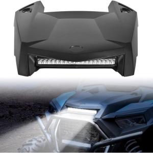 imageSAUTVS Turbo Hood Scoop with LED Spotlight for RZR XP 1000TURBO 1923 Hood Scoop with LED Auxiliary Lamp Accent Light Kit for Polaris RZR XP 1000TURBO S 4 20192023 Accessories