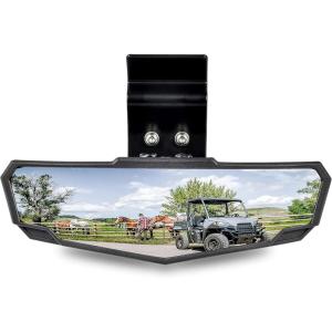 imageSAUTVS UTV Center Rear View Mirror Premium Convex RearView Mirror for Polaris Ranger 570 900 1000 CrewCan Am Defender 20152025 Accessories
