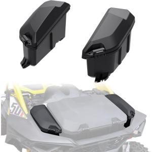 imageSAUTVS UTV Rear 135L Side Cargo Storage Boxes for CanAm Maverick R Poly Water Resistant Bed Tool Side Cargo Storage Boxes for Can Am Maverick R MAX X RS 2024 Accessories 2PCS Replace 715007372