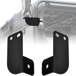 imageSAUTVS UTV Rear Roof Light Brackets Rear Profit Cage LED Light Mount Brackets Kit for Polaris Ranger Diesel ETX XP EV Crew 570 800 900 1000 20132024 Accessories 2PCS