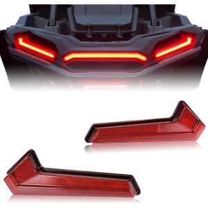 imageSAUTVS UTV Tail Lights Assembly for Polaris RZR XP 1000TurboSportsman 1823 Smoked Black LED Taillights Rear Lamps for Polaris RZR XP 1000 Turbo Sportsman 570 850 1000 20182023 Accessories2PCSRed