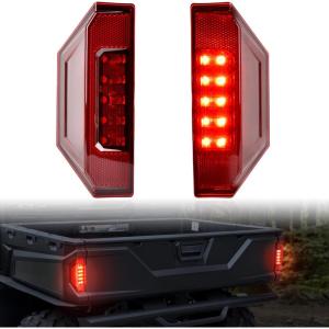 imageSAUTVS UTV Tail Lights for Polaris Ranger 1000 900 570 General Red LED Taillights Rear Brake Stop Lights for Polaris Ranger 900 XP 1000 570 Full Size RGR General 20152020 Accessories 2PCS