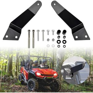 imageSAUTVS UTV Upper Roof 54 inch LED Light Bar Brackets for Honda Pioneer 1000 20162025 Black Metal 54quot Light Bar Mount Kit for Honda Pioneer 1000 20162025 Accessories