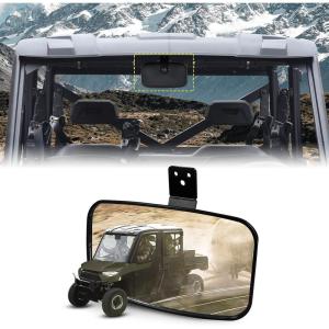 imageSAUTVS UTV XL Center Rear View Mirror for Polaris Ranger 1000 570 900Honda Pioneer 1000 Wider Convex RearView Mirror for Polaris Ranger XP 1000 570 900 CrewHonda Pioneer 1000 20152025 Accessories