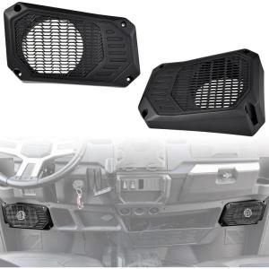 imageSAUTVS Under Dash Speaker Pods for Ranger 1000XP 1824 Under Dashboard Speaker Enclosures Pods Holders for Polaris Ranger XP 1000Crew 20182024 AccessoriesOne Pair