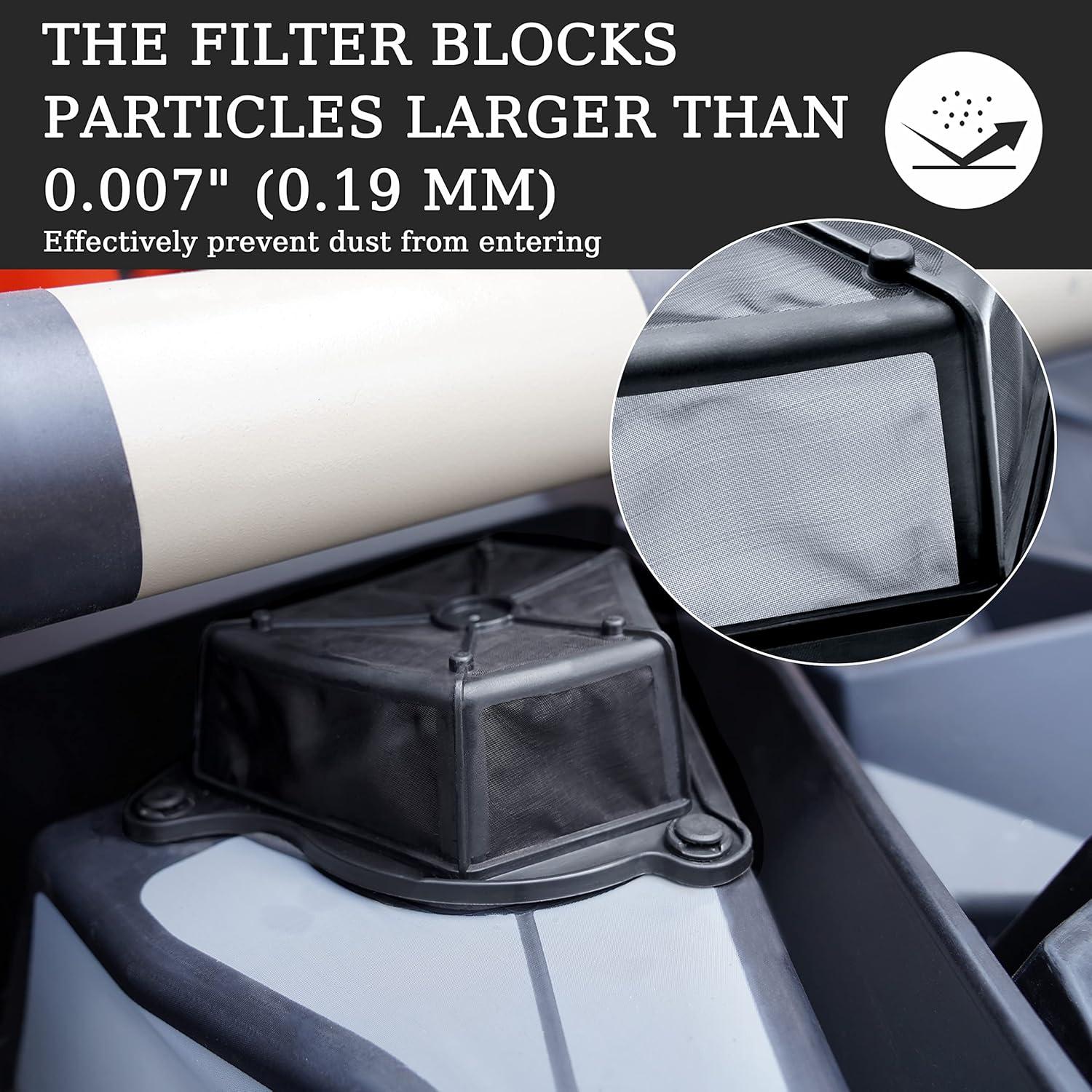 imageSAUTVS Air Intake PreFilter for CanAm Maverick X3 Black Plastic Air Intake Pre Filter Kit for Can Am Maverick X3 Max Turbo Accessories 1PC Replace 715004266