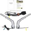 imageSAUTVS 2PCS Aluminum Door Handles ampamp Smart RGB LED Signature Fang Lights for CanAm Maverick X3 X DS RS Turbo R Max Models Accessories