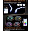 imageSAUTVS 2PCS Aluminum Door Handles ampamp Smart RGB LED Signature Fang Lights for CanAm Maverick X3 X DS RS Turbo R Max Models Accessories
