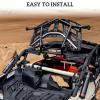 imageSAUTVS Black Pivoting Rack Kit for Can Am Maverick X3 Rear Latched Rack Luggage Support for Can Am Maverick X3 MAX 20172025 Accessories Replace 715002881