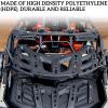 imageSAUTVS Black Pivoting Rack Kit for Can Am Maverick X3 Rear Latched Rack Luggage Support for Can Am Maverick X3 MAX 20172025 Accessories Replace 715002881