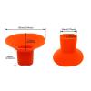 imageSAUTVS Orange Silicone Funnel for CanAm UTVs Motorcycles Cars Boats and Trucks 1PCS