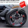 imageSAUTVS Tire Wheel Hub Caps Wheel Accents Kit for CanAm Ryker New Adrenaline Red Wheel Caps Center Cap Covers Accessories for All Ryker Models Replace OEM 219400920 16PCS