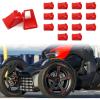 imageSAUTVS Tire Wheel Hub Caps Wheel Accents Kit for CanAm Ryker New Adrenaline Red Wheel Caps Center Cap Covers Accessories for All Ryker Models Replace OEM 219400920 16PCS
