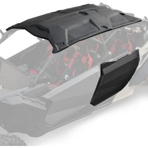 imageSAUTVS 4 Pieces Combination Hard Roof Top Sun Visor ampamp Heavy Duty Aluminum Rear Full Metal Doors Panels for CanAm Maverick X3 MAX 20172024 Accessories