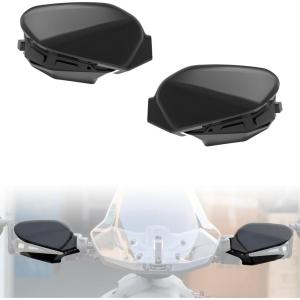 imageSAUTVS Black Handguards Protector Wind Deflector for Can Am Ryker Plastic Hand Guards Air Deflector Kit for CanAm Ryker 600 900 Sport Rally Edition All Models Accessories 2PCS Replace 219400894