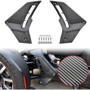 imageSAUTVS Carbon Fiber Pattern Lower Fairing Panels for Can Am Ryker Carbon Fiber Pattern Lower Panels Fairing Pads Protector Trim Cover for Can Am Ryker 600 900 Sport Rally Models Accessories 2PCS